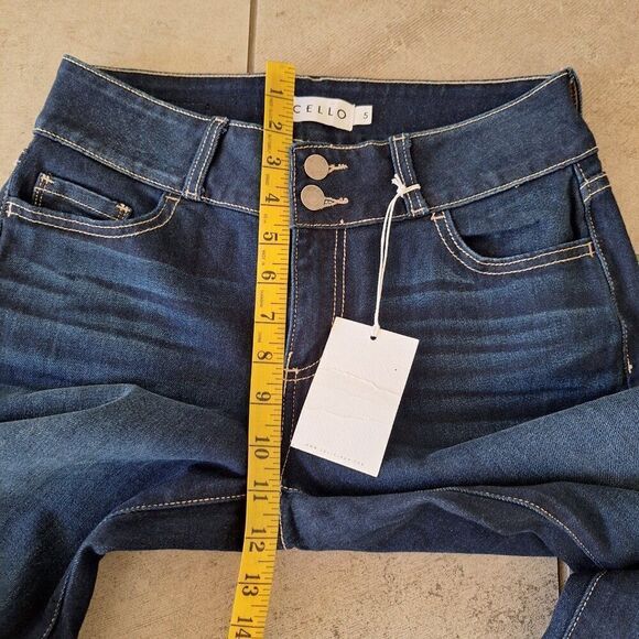Cello Blue Wide Leg Flare jeans size 5 (27- M) - Picture 7 of 8